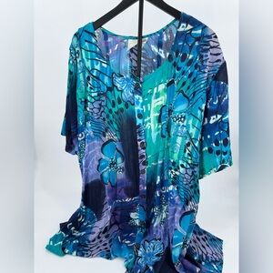 Roman’s Tunic 3x Sky Blue Button-down